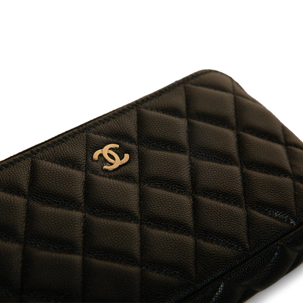Chanel Double Zip Clutch on Chain
