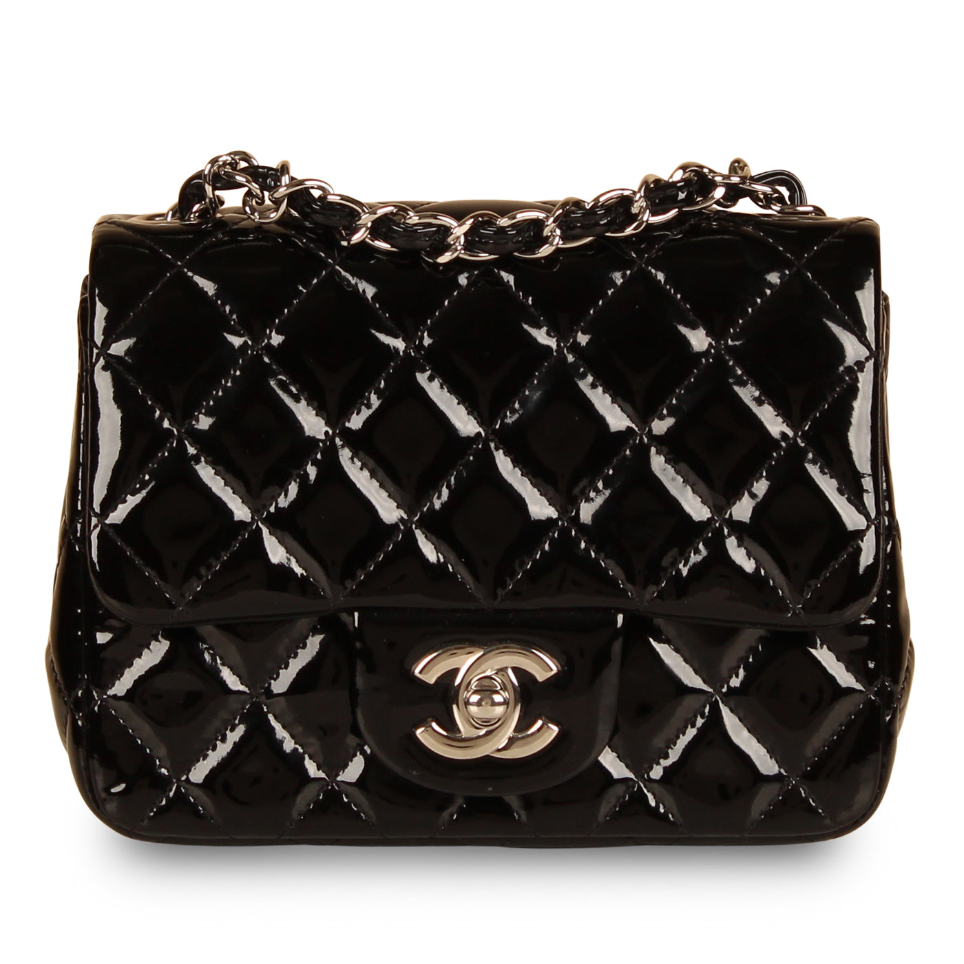 Chanel Classic Flap Bag - Mini Square - Patent