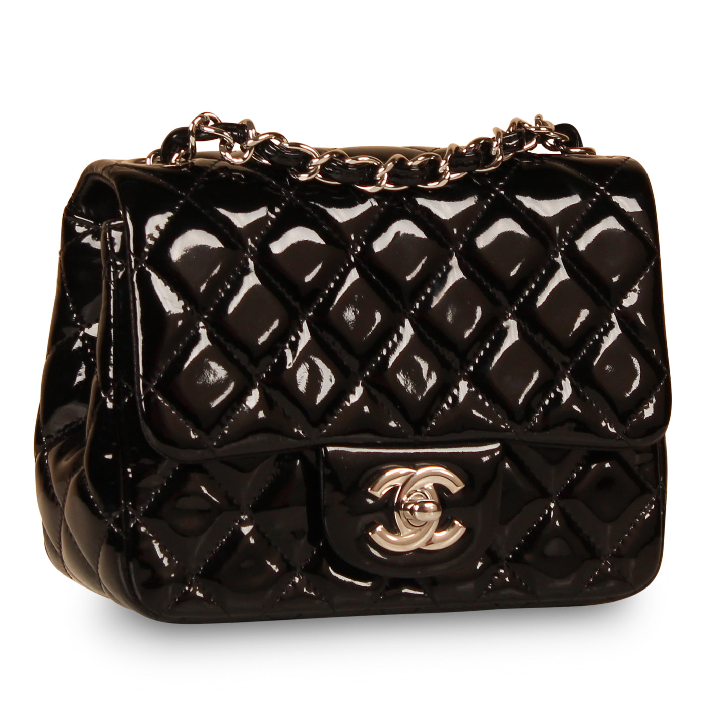 Chanel Classic Flap Bag - Mini Square - Patent