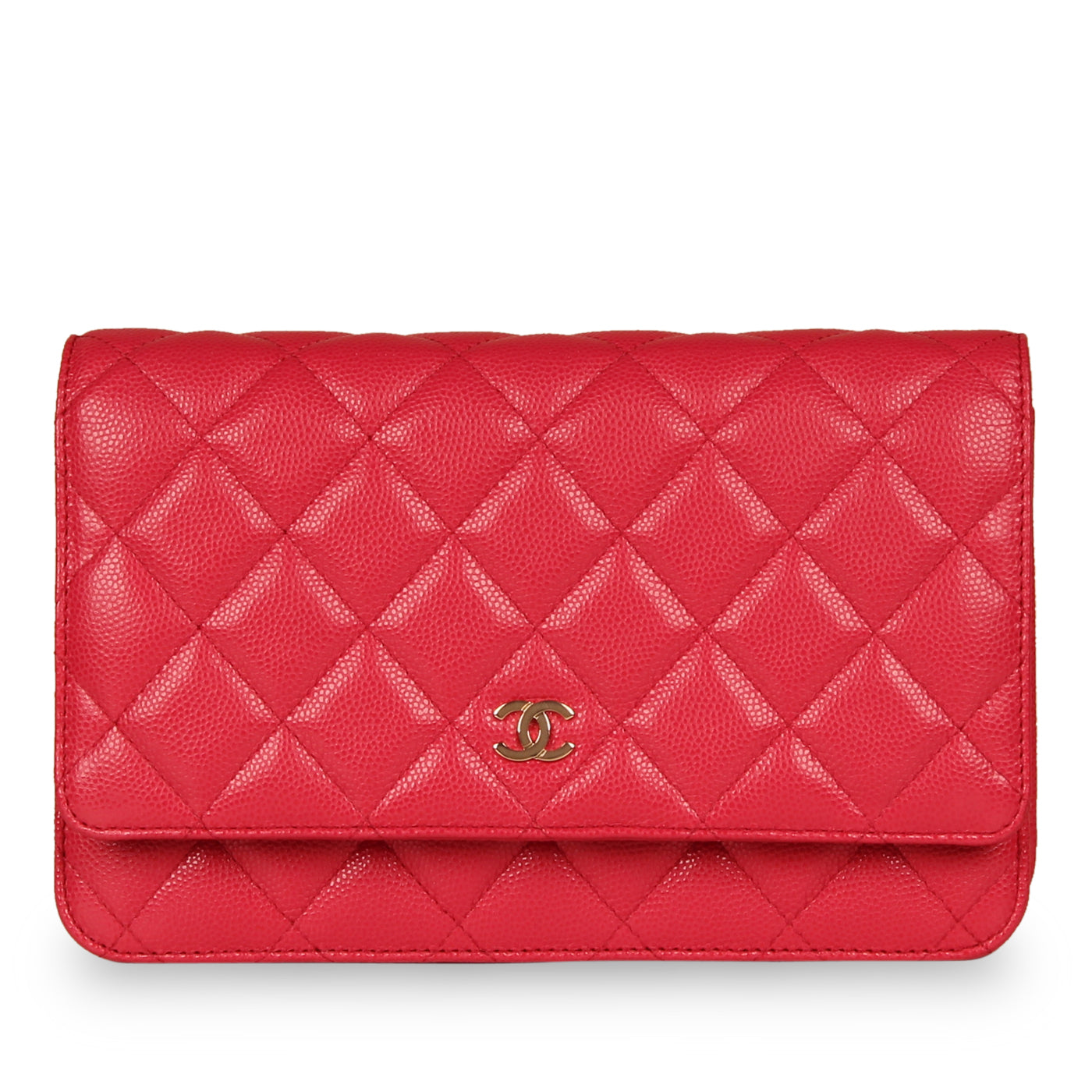Classic Wallet on Chain - Pink Caviar