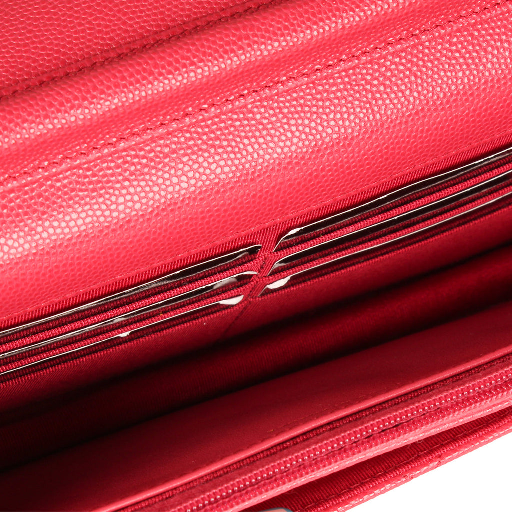 Classic Wallet on Chain - Pink Caviar