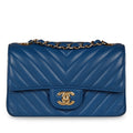 Chanel Classic Flap Bag - Mini Rectangular - Blue