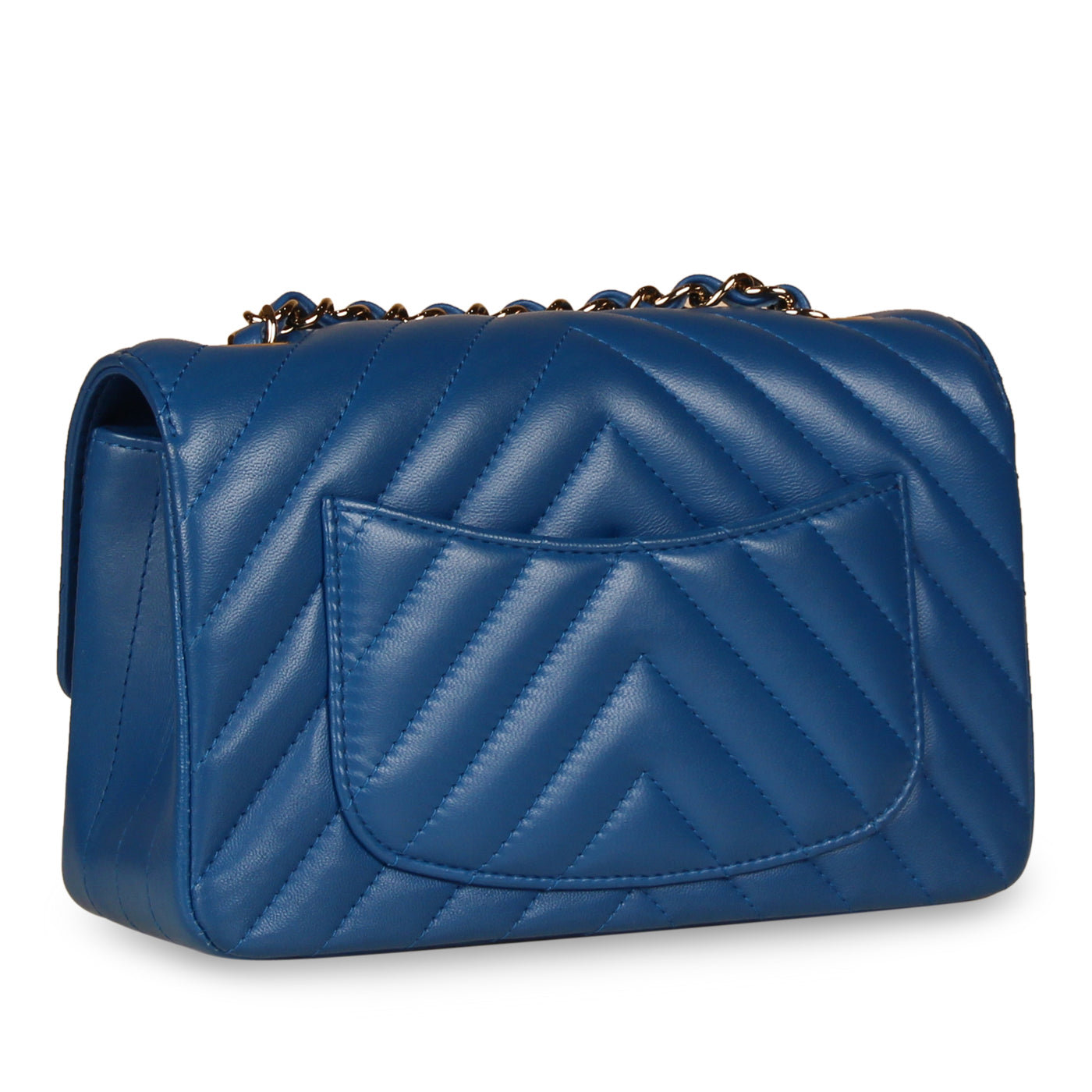 Chanel Classic Flap Bag - Mini Rectangular - Blue