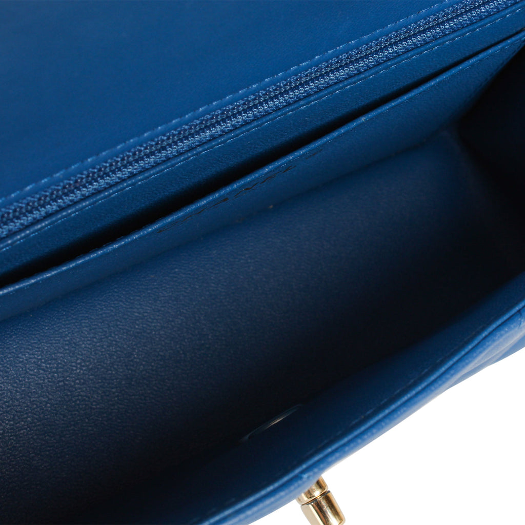 Chanel Classic Flap Bag - Mini Rectangular - Blue