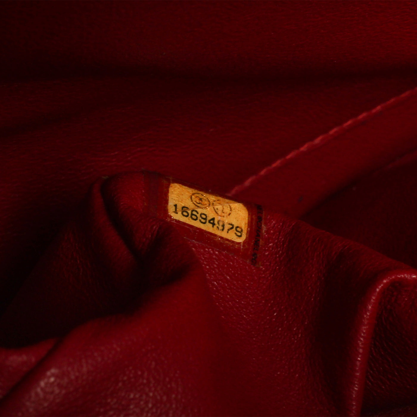 Classic Red Caviar Flap Bag - Jumbo
