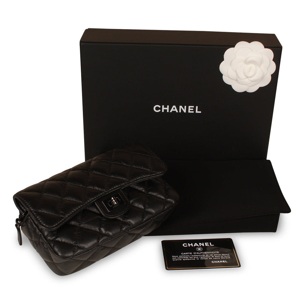 O-Case Re-Issue Crossbody - Black calfskin