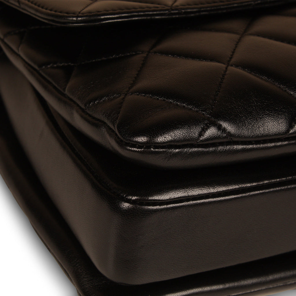 Trendy CC Flap Bag - Medium Black