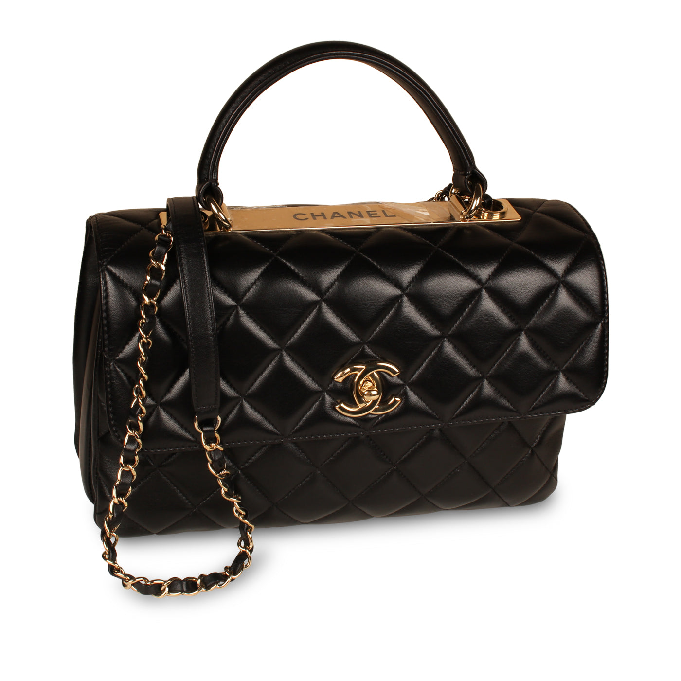 Trendy CC Flap Bag - Medium Black
