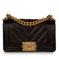 Boy Bag - Small Black Caviar