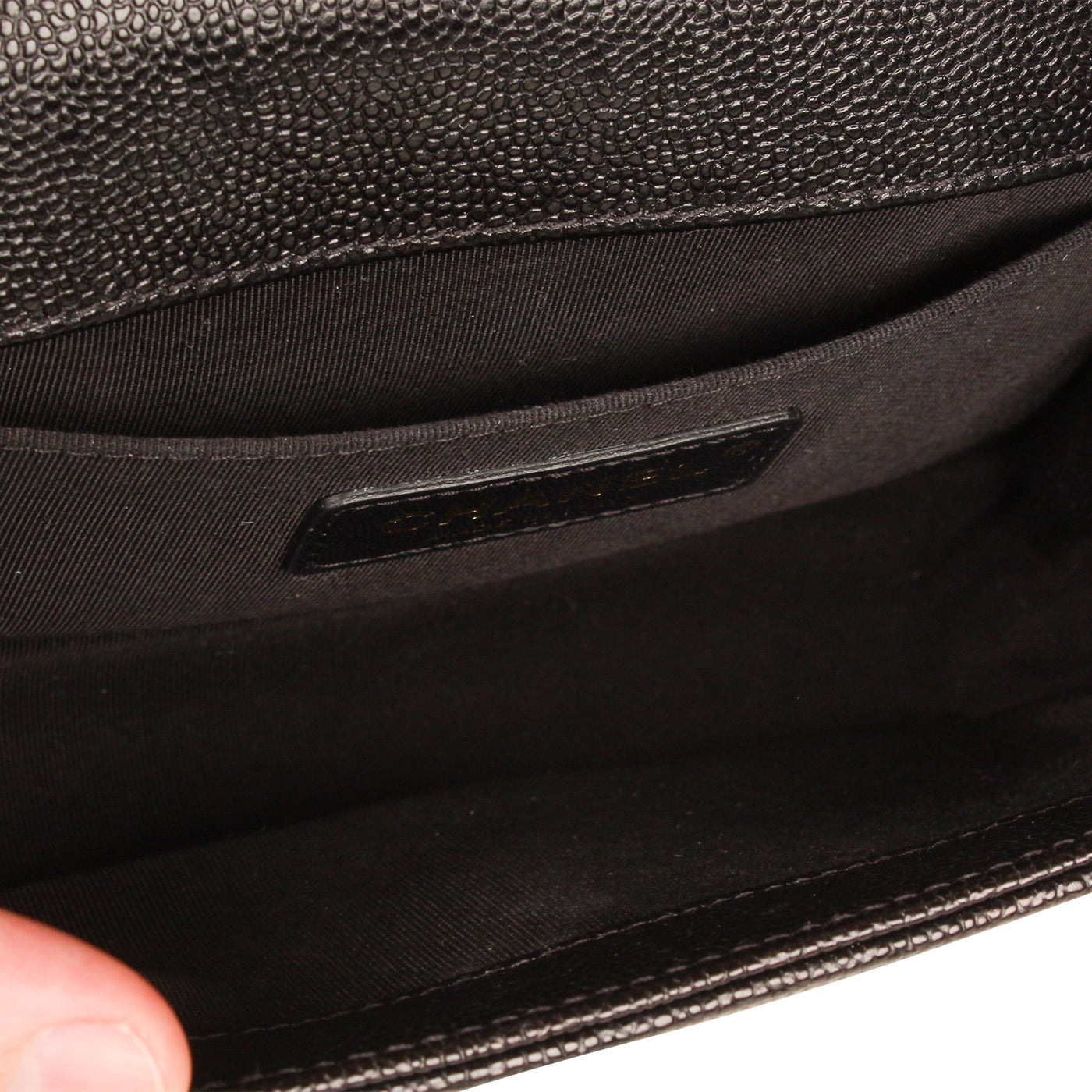 Boy Bag - Small Black Caviar