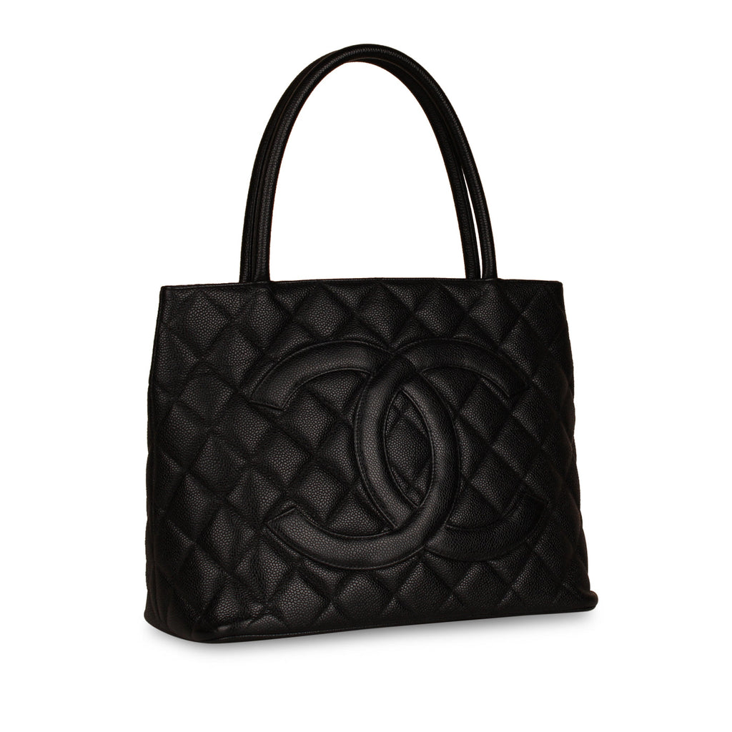 Vintage Medallion Tote - Black