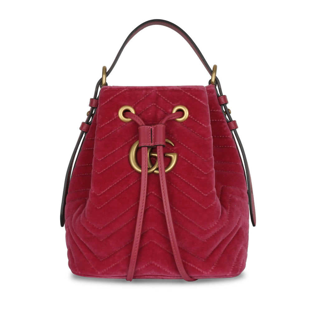 Marmont Bucket - Pink Velvet