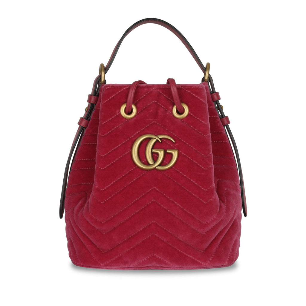 Marmont Bucket - Pink Velvet