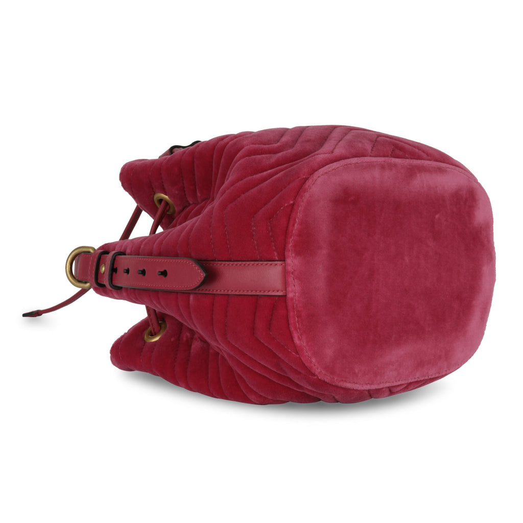 Marmont Bucket - Pink Velvet