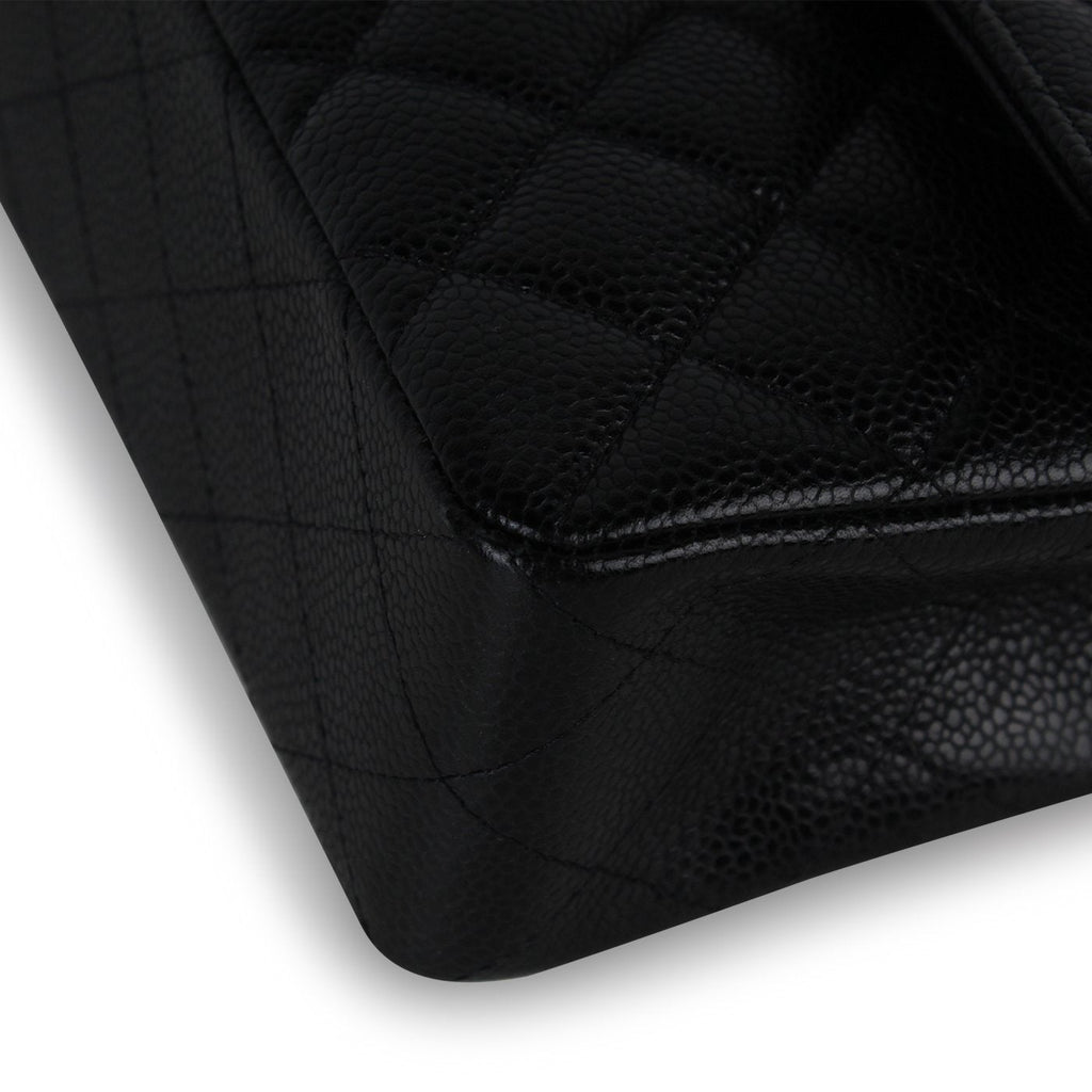 Small Classic Flap - Black Caviar