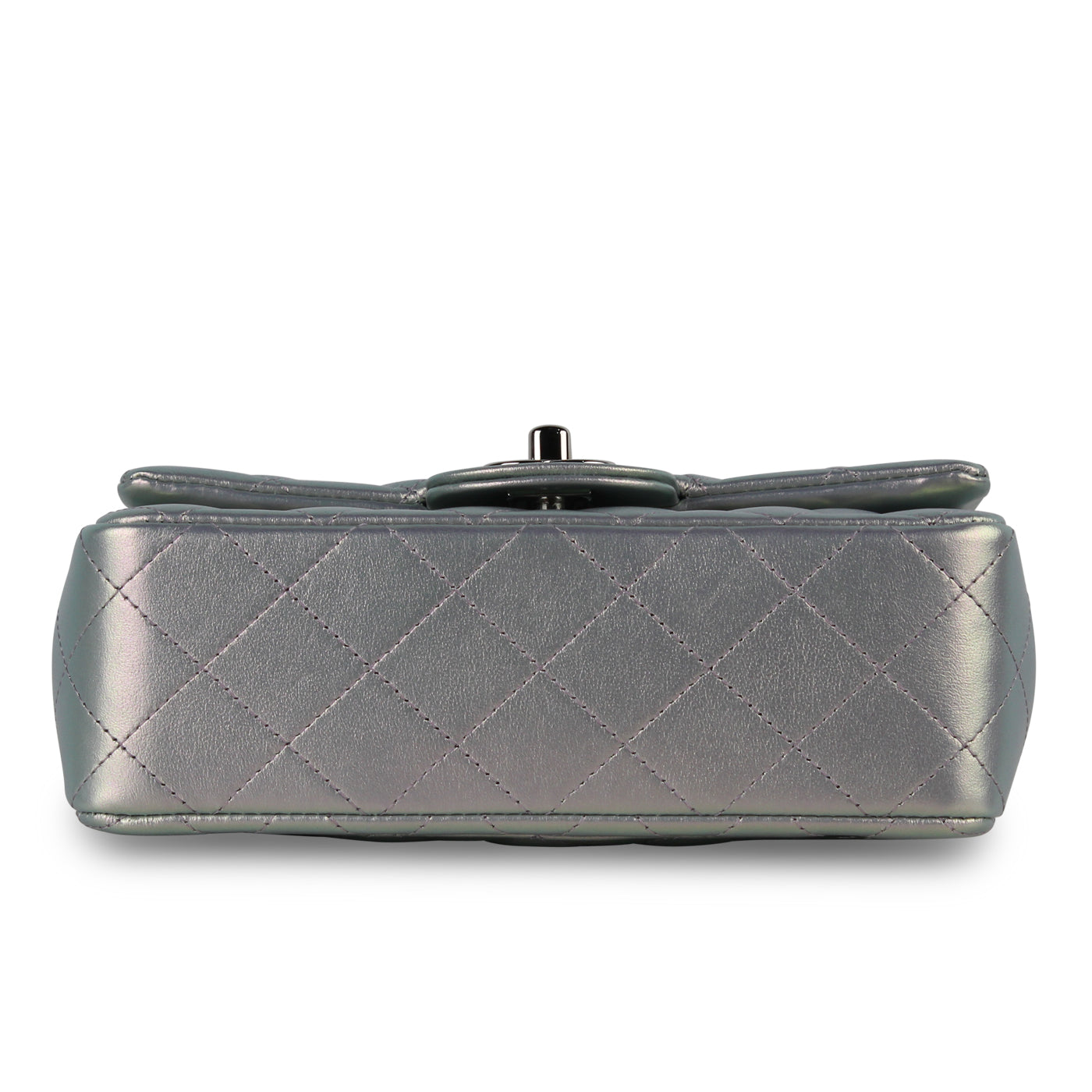 Chanel Mini Rectangular Flap Bag - Iridescent Silver