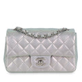 Chanel Mini Rectangular Classic Flap Bag - Iridescent Silver