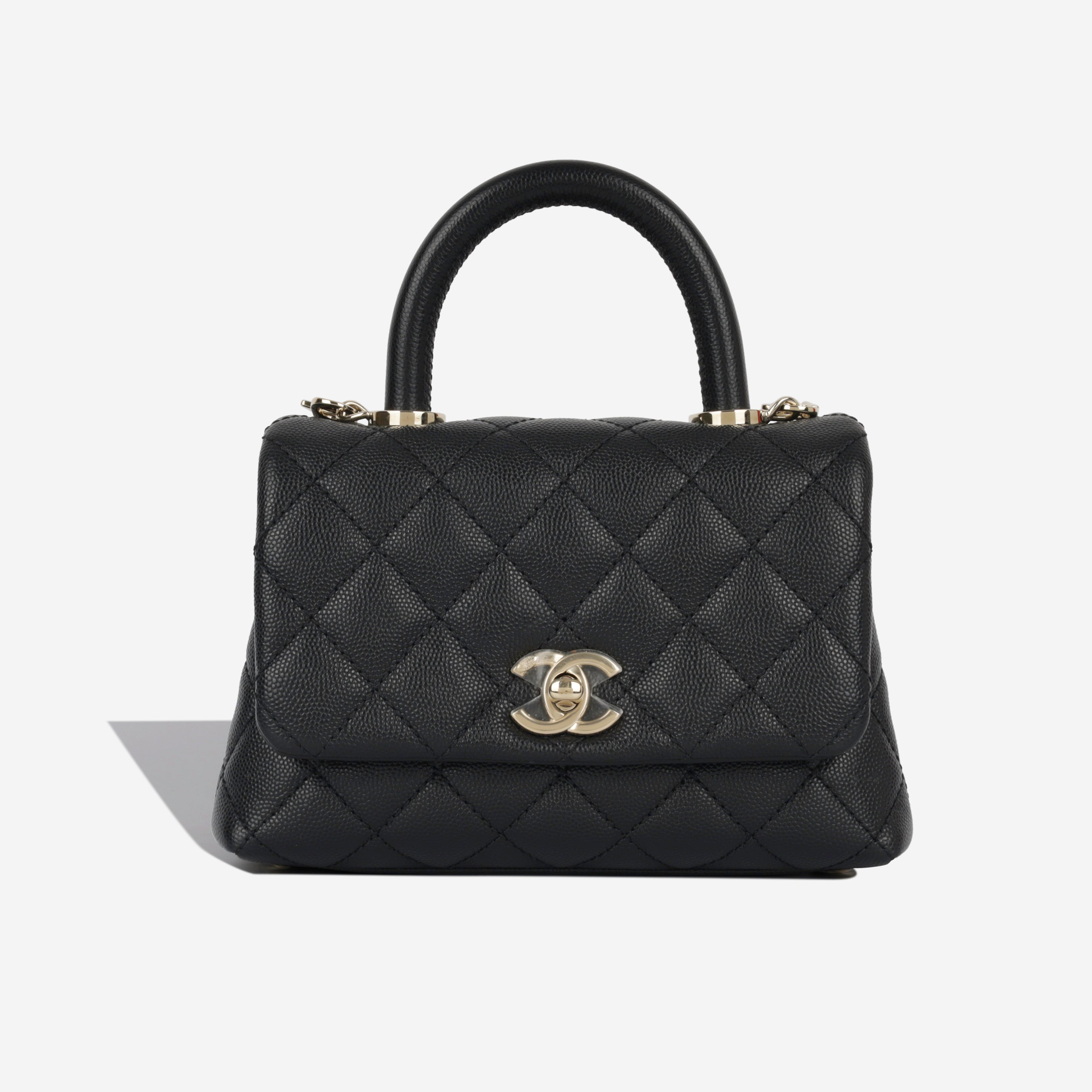 Chanel Mini Coco Handle - Black Caviar