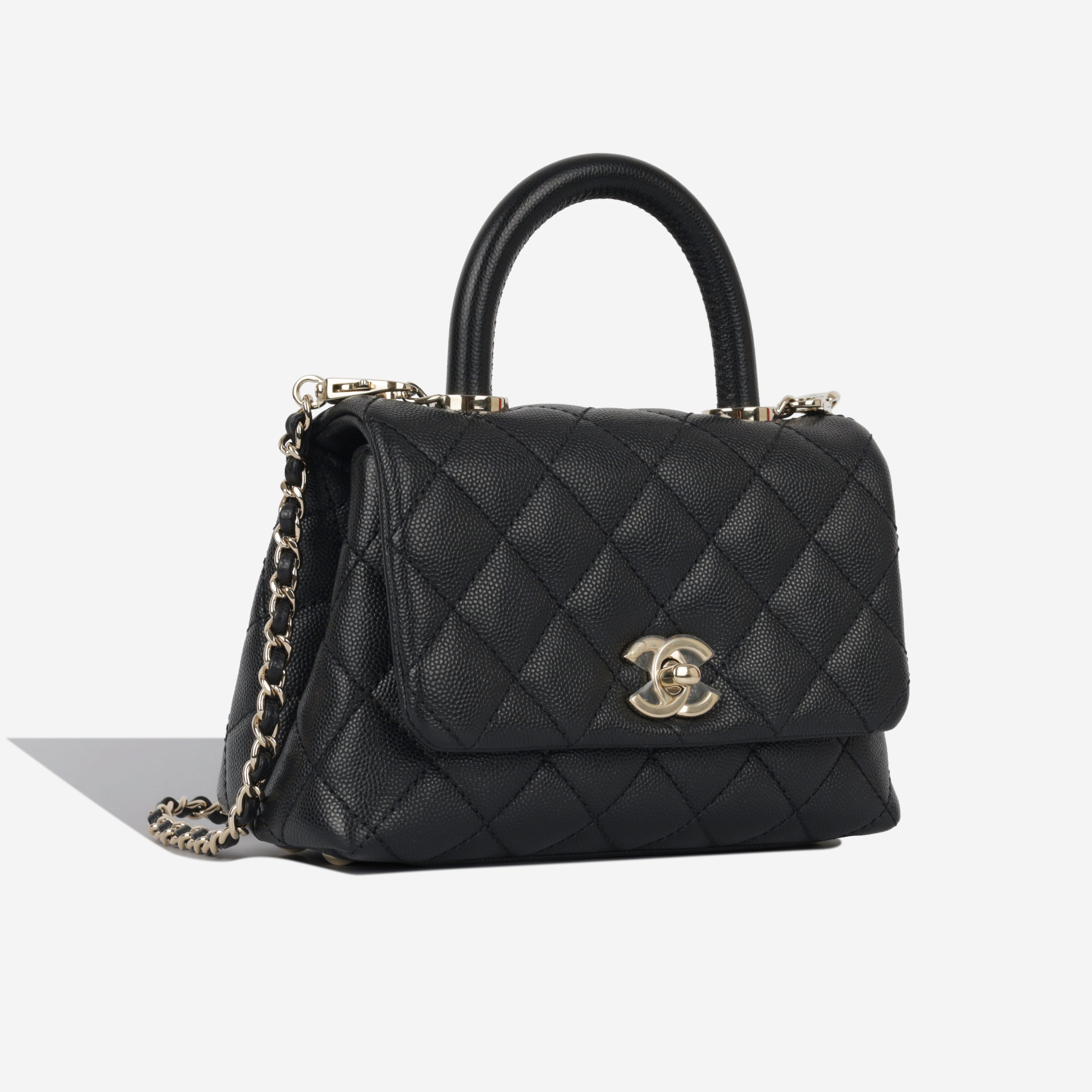 Chanel Mini Coco Handle - Black Caviar