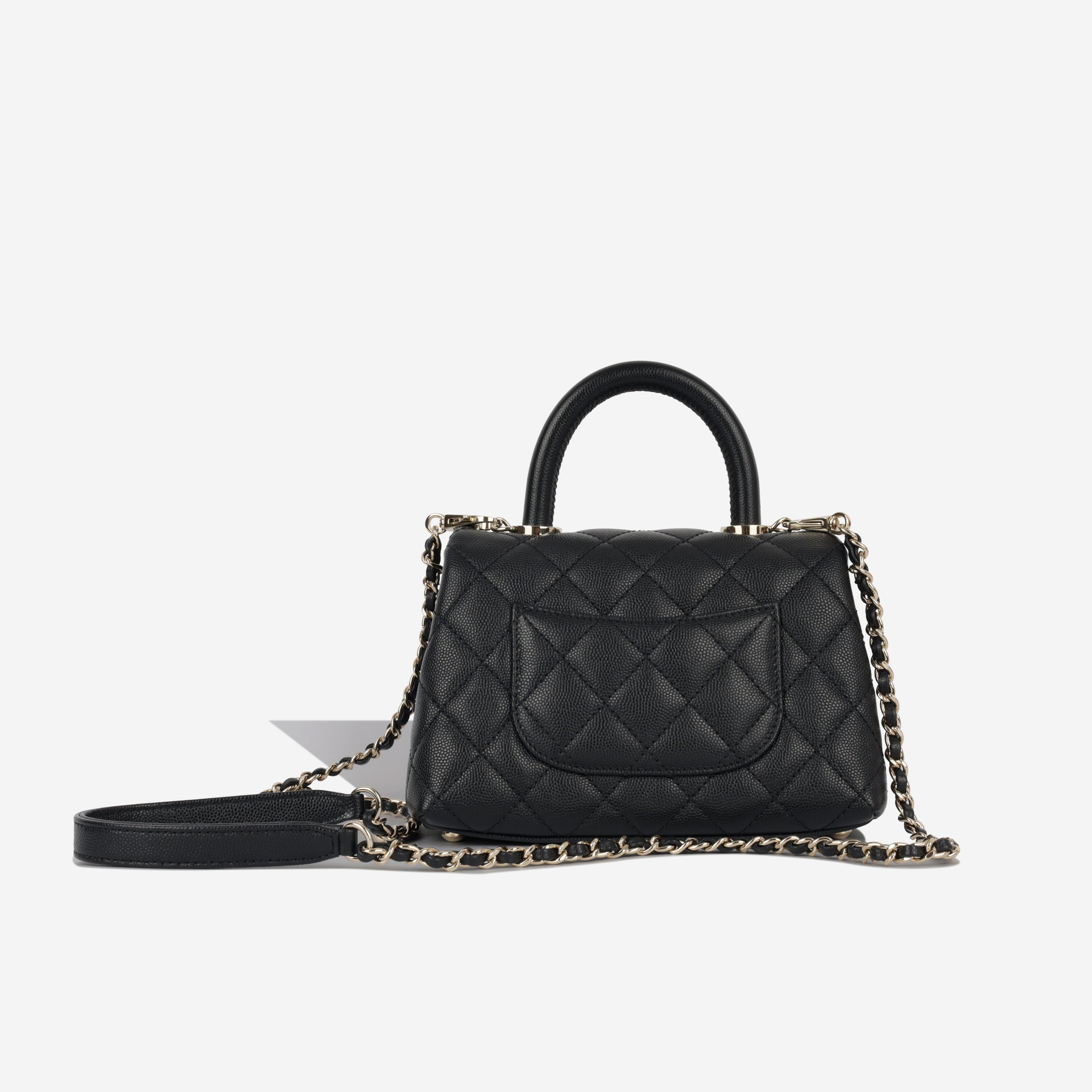 Chanel Mini Coco Handle - Black Caviar