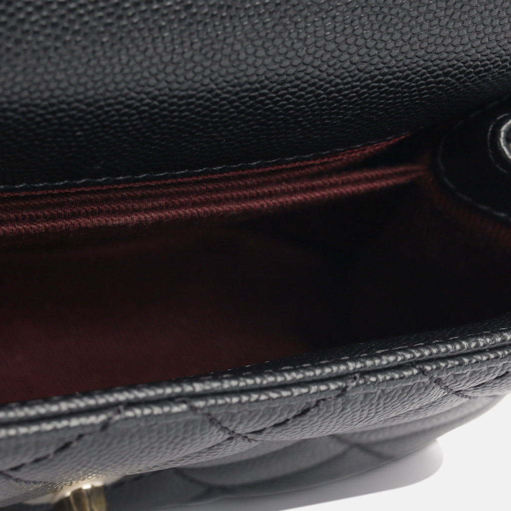 Chanel Mini Coco Handle - Black Caviar