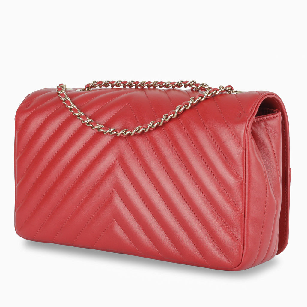 Chanel Chevron Statement Flap Bag
