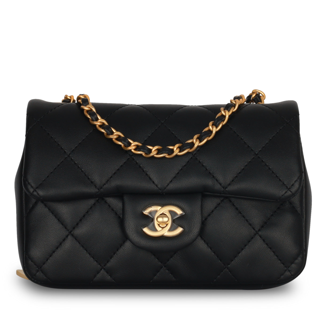 Mini Flap Bag - Heart Chain