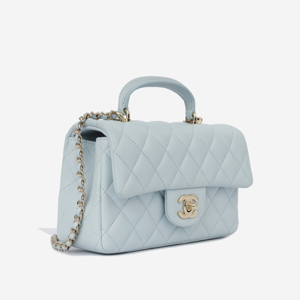 Mini Flap Bag With Top Handle