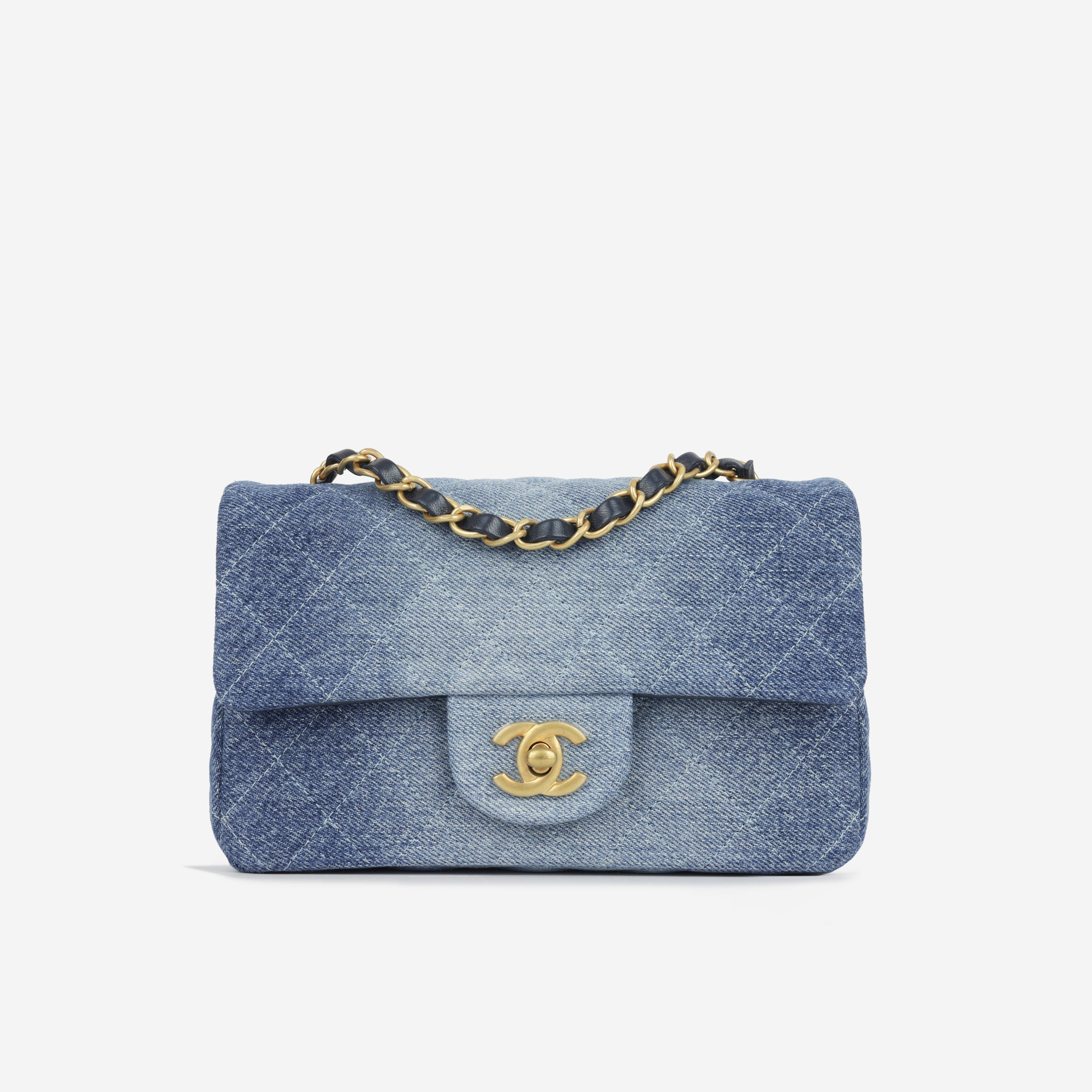 Chanel Mini Rectangular - Blue Ombre Denim