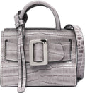 BOBBY CHARM LEATHER MINI BAG - GREY