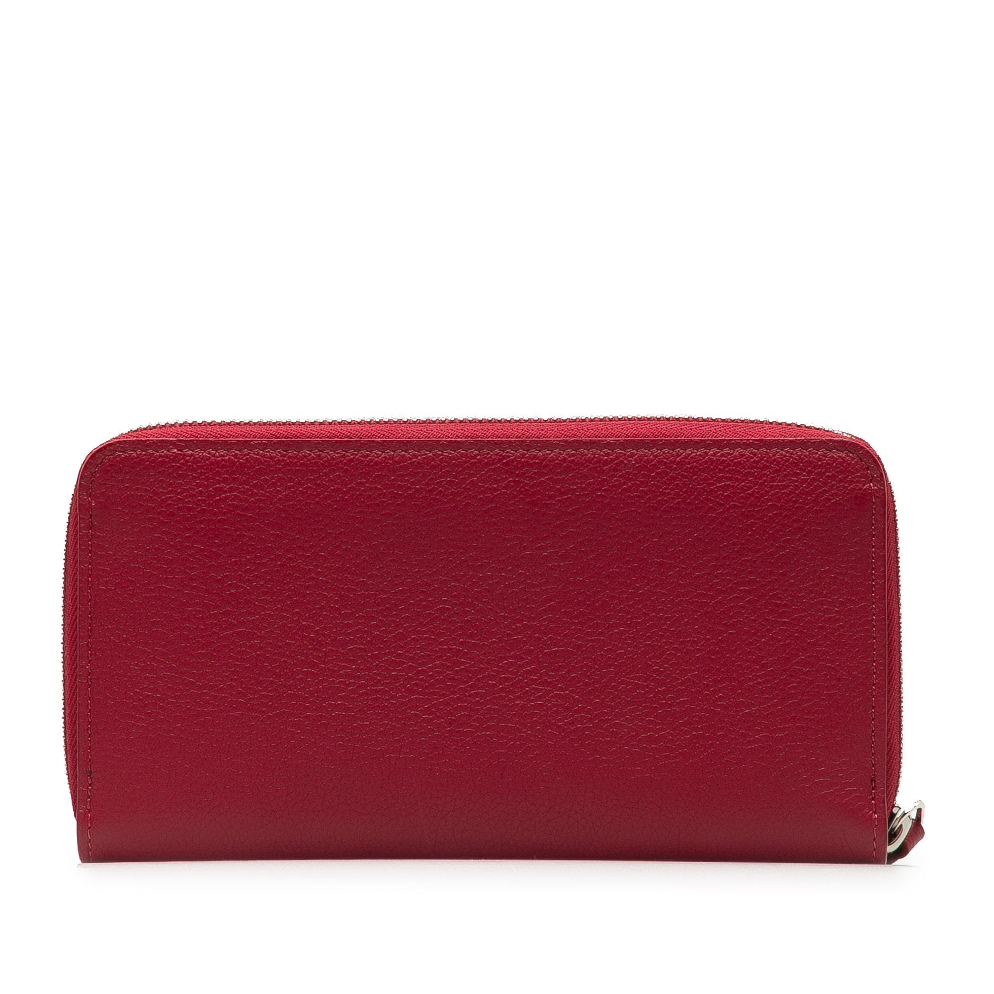 Red Louis Vuitton Lockme Zippy Wallet