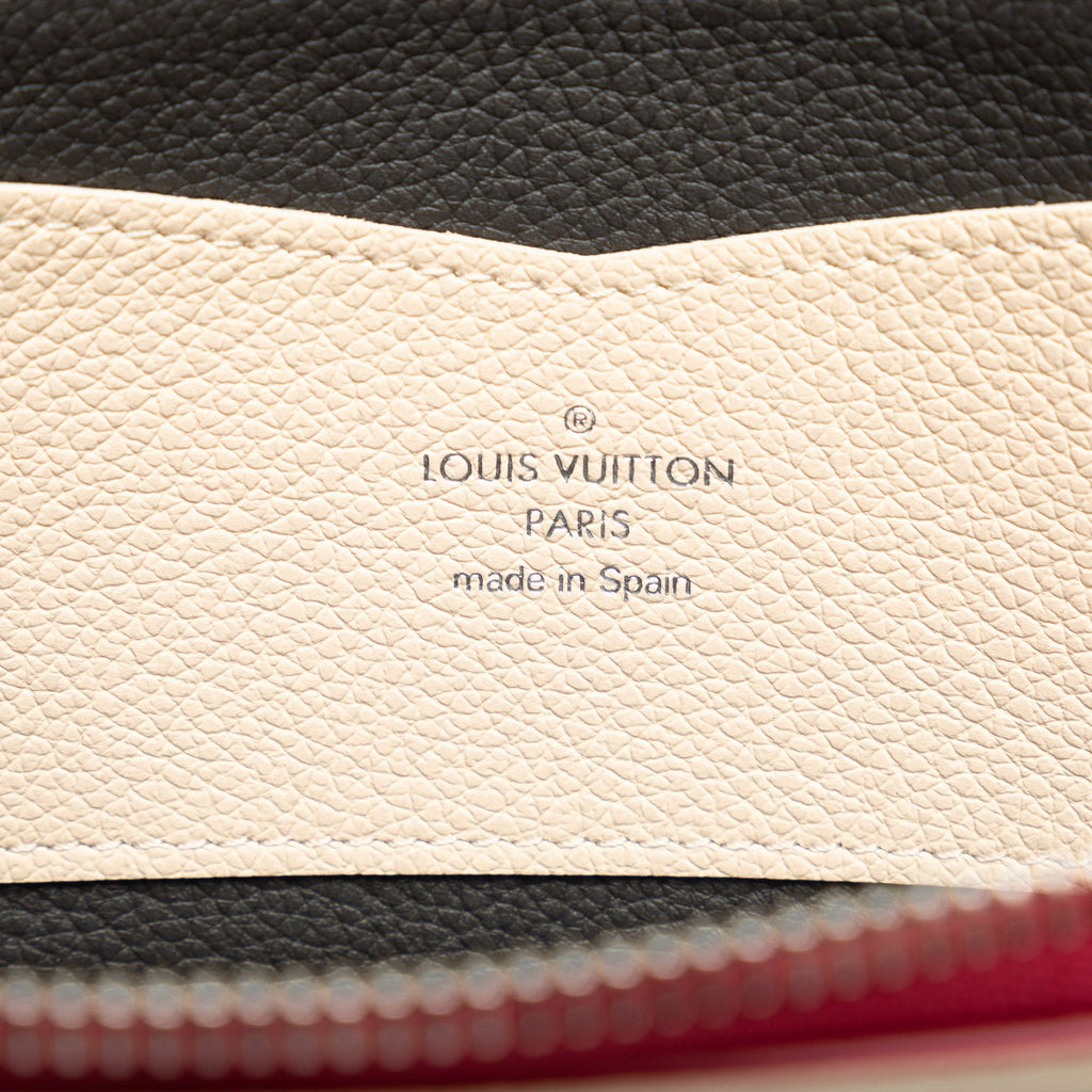 Red Louis Vuitton Lockme Zippy Wallet