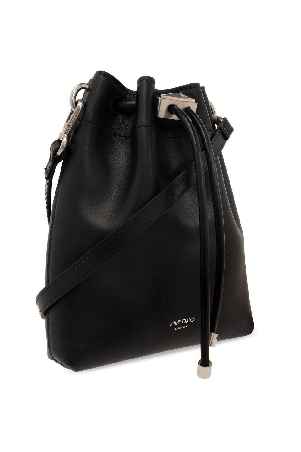 BON BON METALLIC LEATHER MINI BUCKET BAG