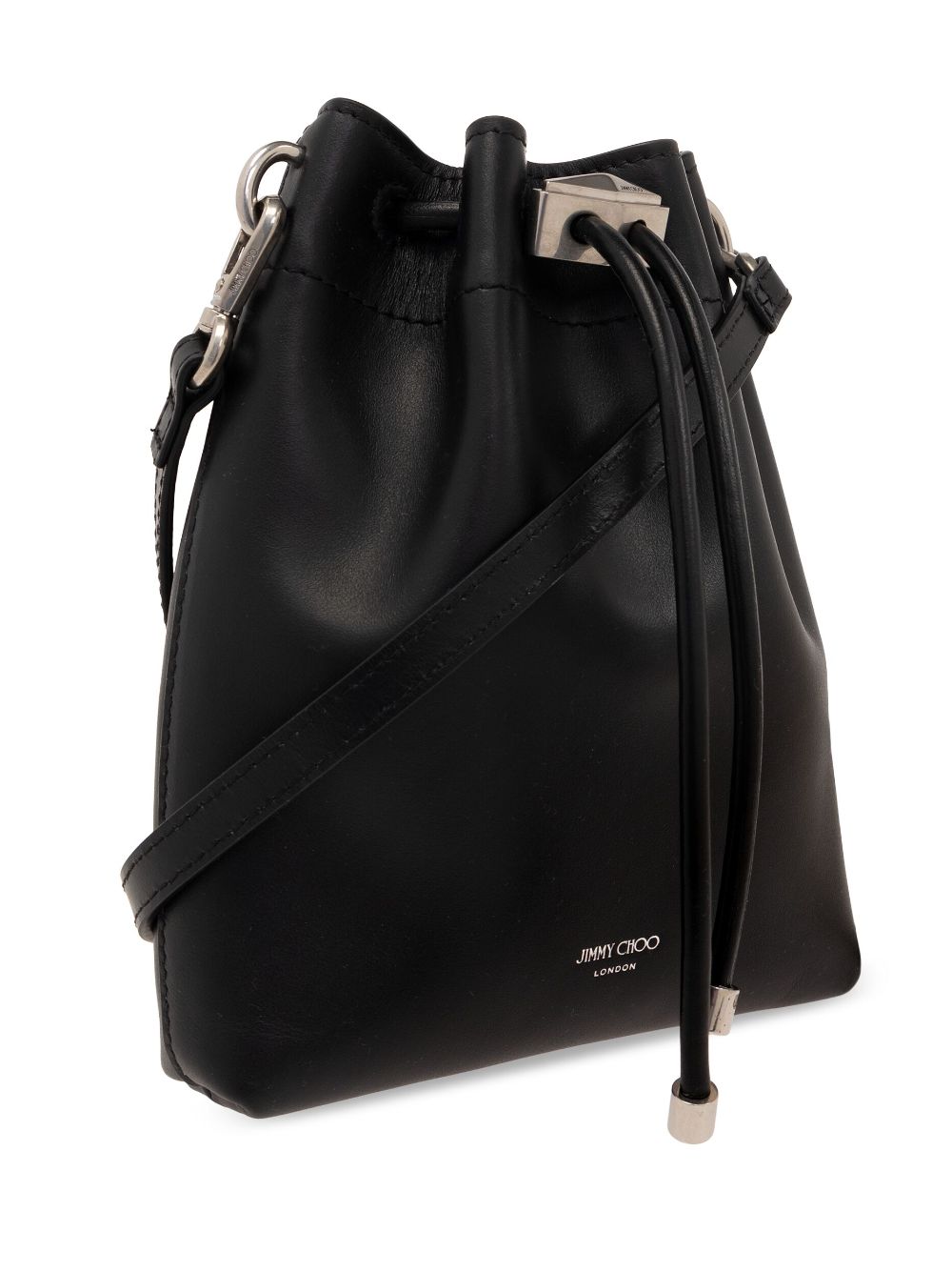 BON BON METALLIC LEATHER MINI BUCKET BAG