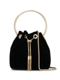 BON BON VELVET BUCKET BAG