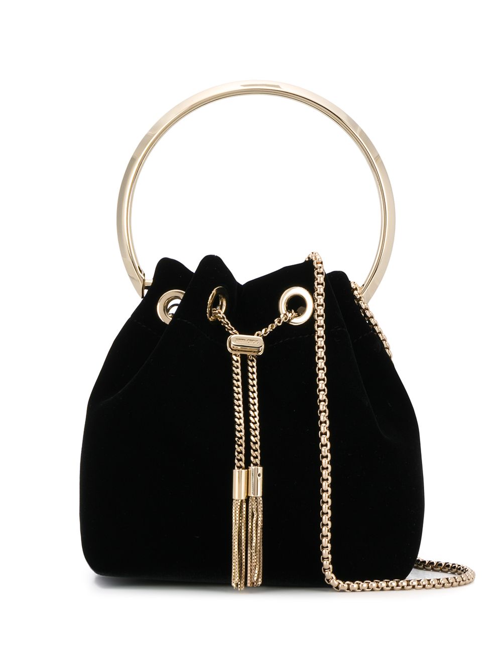 BON BON VELVET BUCKET BAG