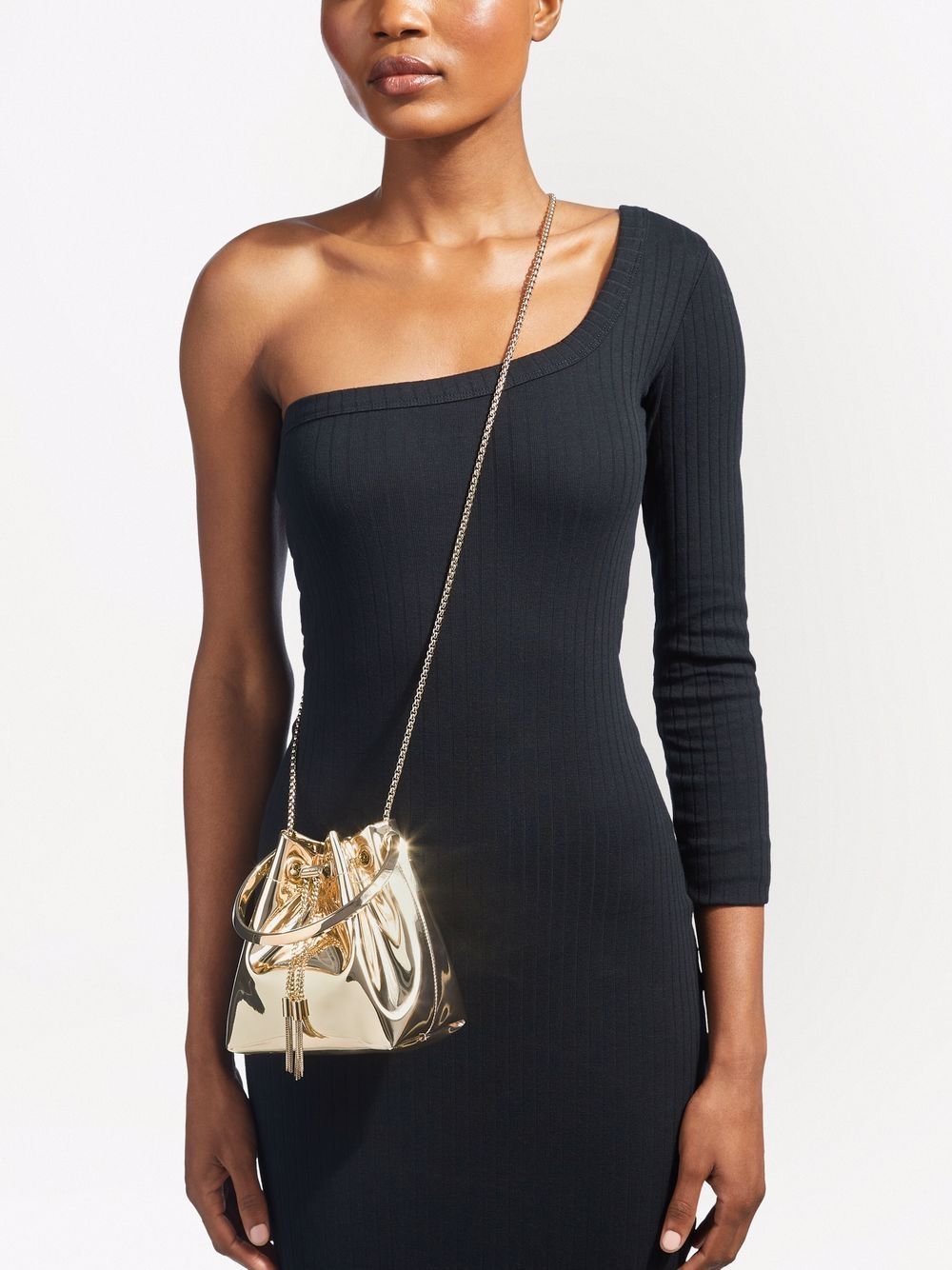 BON BON LEATHER BUCKET BAG