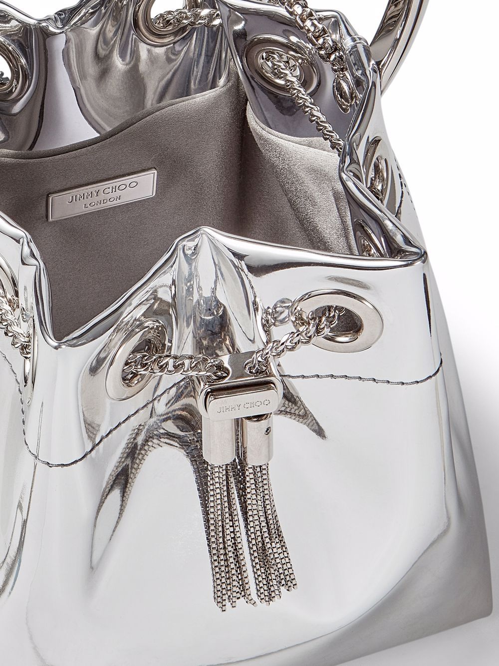 BON BON LEATHER BUCKET BAG