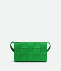 BOTTEGA VENETA LAMBSKIN INTRECCIATO MINI CASSETTE CROSSBODY BAG