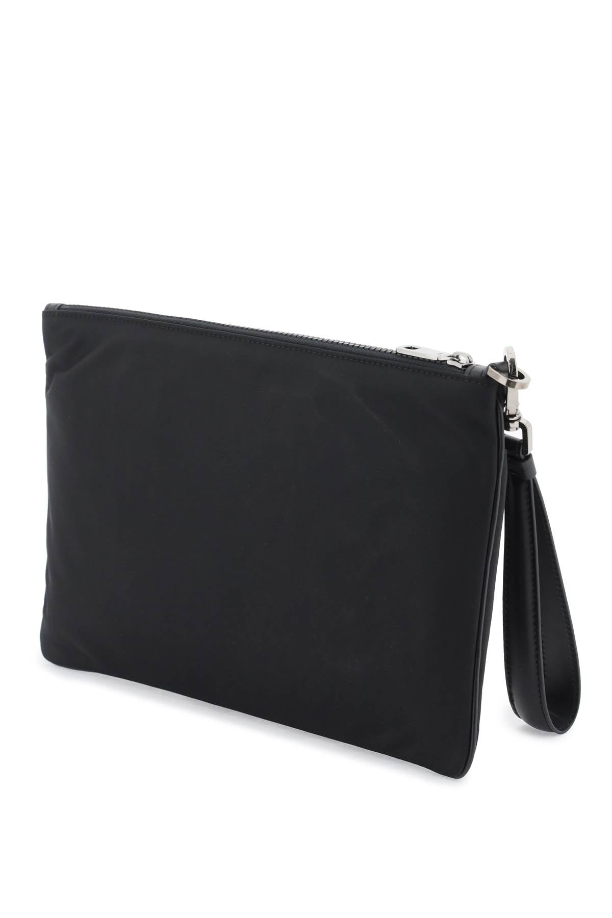Dolce & Gabbana Nylon Pouch With Rubberized Logo Men
