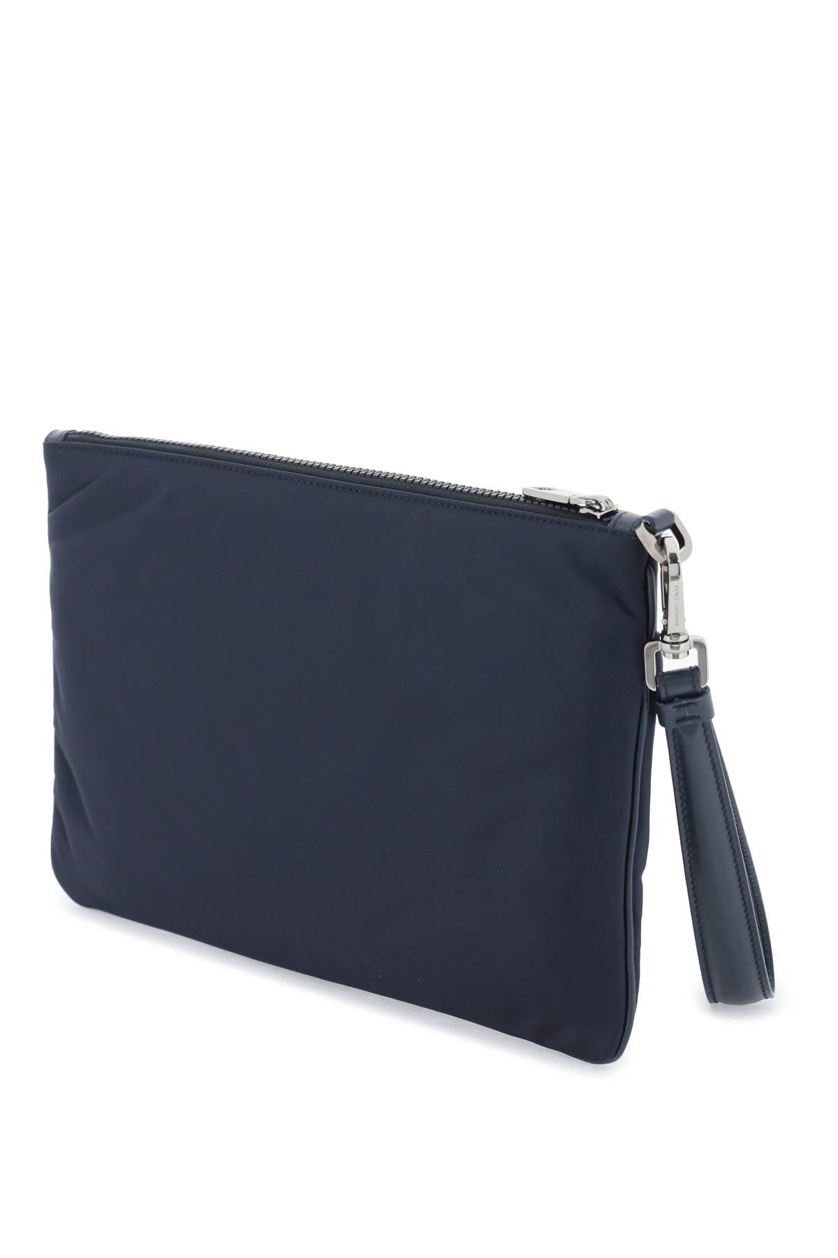 Dolce & Gabbana Nylon Pouch With Rubberized Logo Men