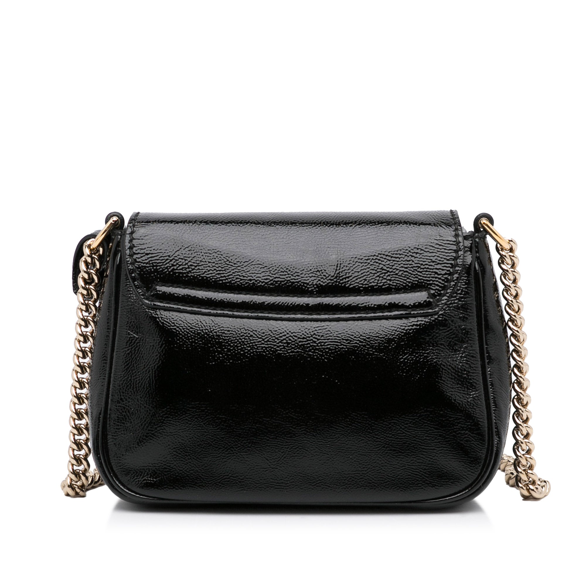 Gucci Soho Flap Bag Black Patent Leather