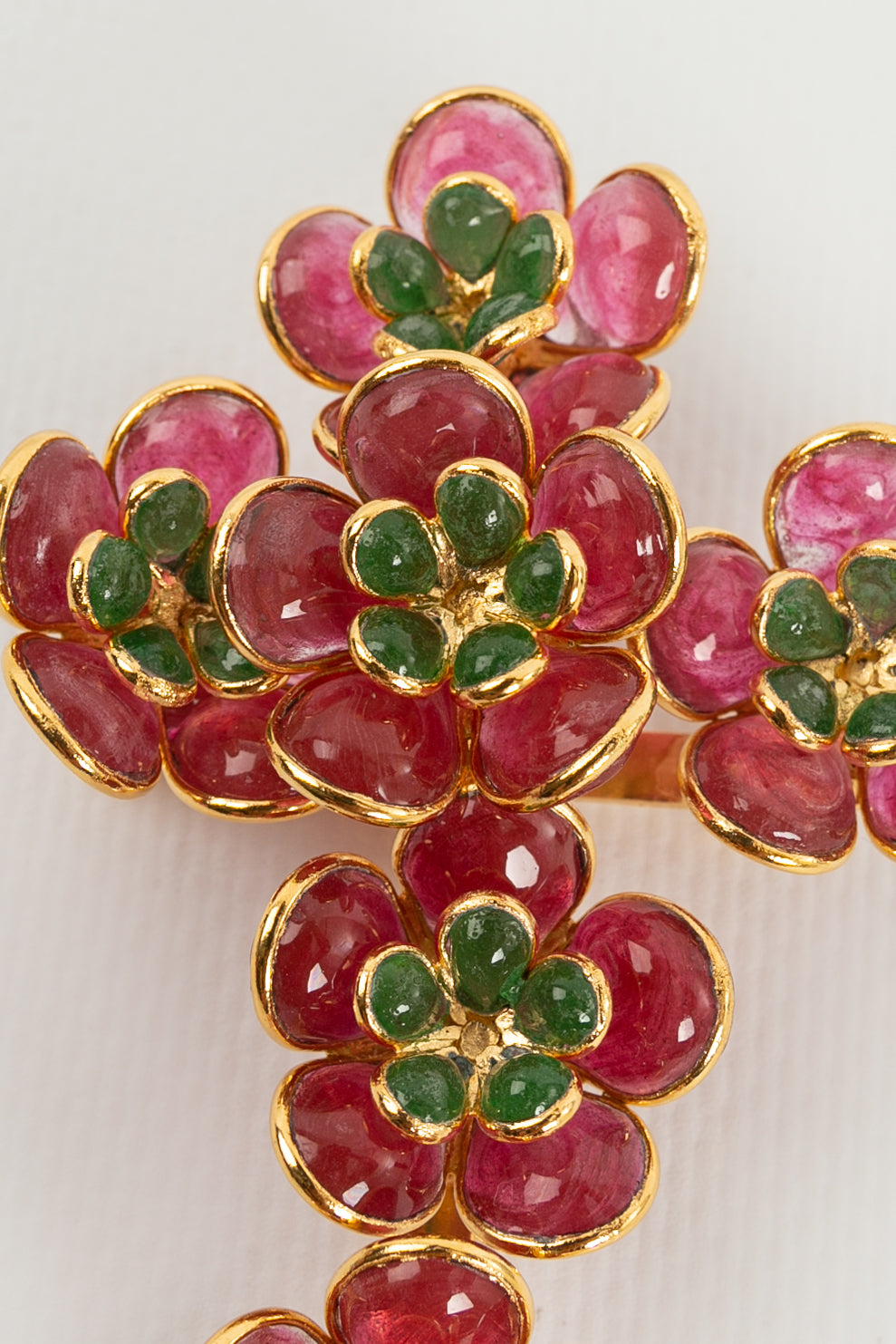Broche croix ÃƒÆ’Ã‚Â  fleurs Augustine
