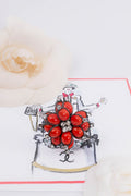 Broche en pâte de verre Chanel Printemps 1996