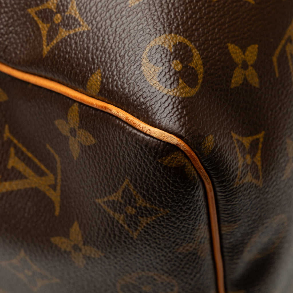 Brown Louis Vuitton Monogram Keepall 50 Travel Bag