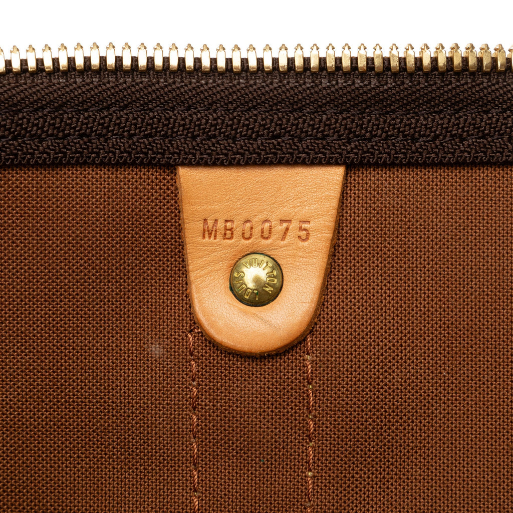 Brown Louis Vuitton Monogram Keepall 50 Travel Bag