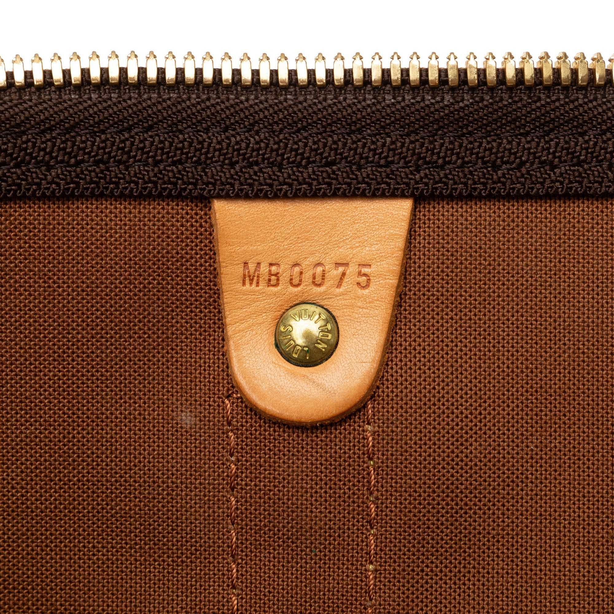 Brown Louis Vuitton Monogram Keepall 50 Travel Bag