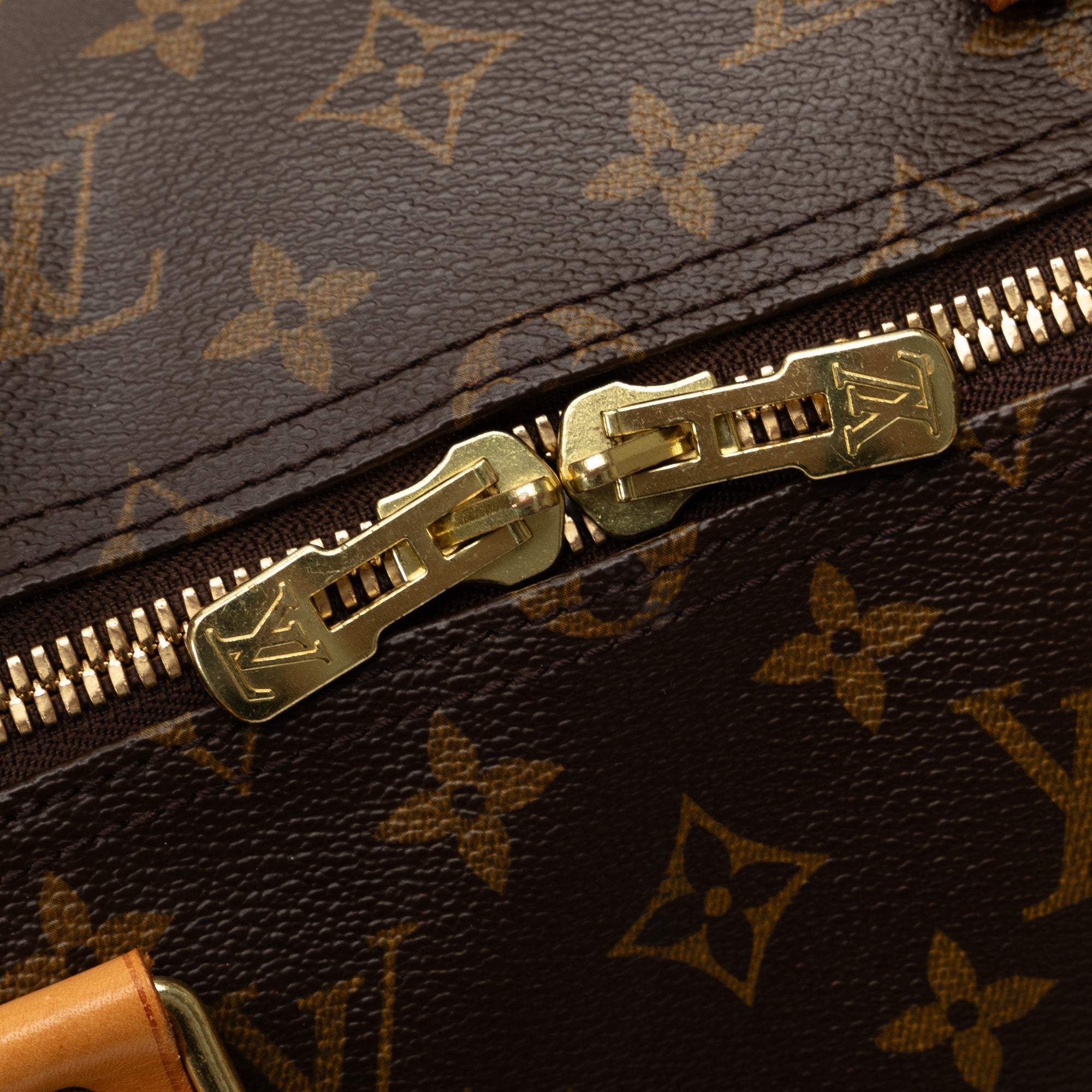 Brown Louis Vuitton Monogram Keepall 50 Travel Bag