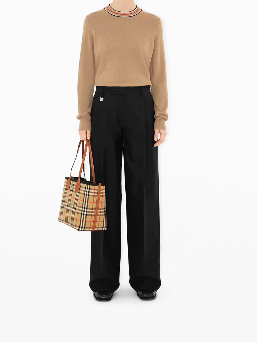 Small London Tote in Briar Brown/Black