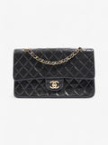 Chanel Classic Double Flap Black Lambskin Leather Medium